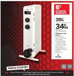 Carrefour RADIATEUR BAIN D’HUILE offre