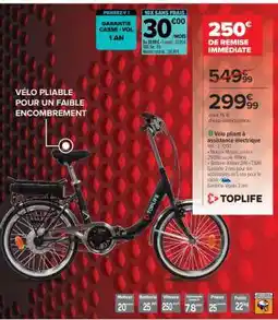 Carrefour Vélo pliant à assistance électrique offre