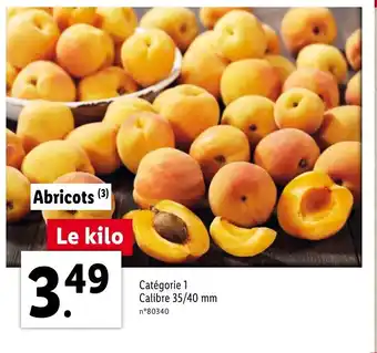 Lidl Abricots offre