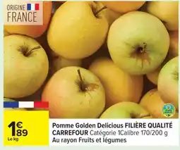 Carrefour Pomme Golden Delicious offre