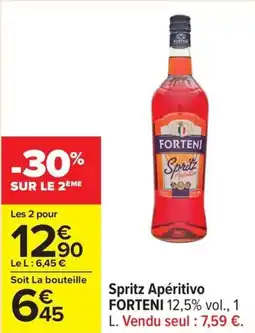 Carrefour Spritz apéritivo forteni offre