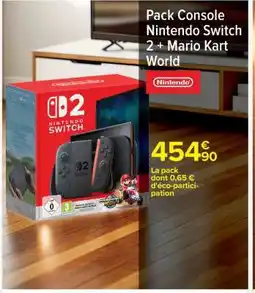 Carrefour Pack Console Nintendo Switch 2 + Mario Kart World offre