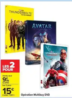 Carrefour Opération Multibuy DVD offre