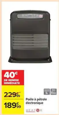 Carrefour Poêle à pétrole électronique offre
