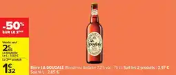 Carrefour Bière la goudale offre