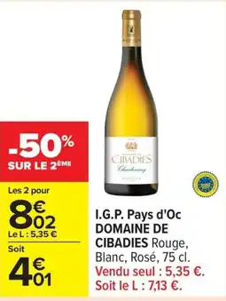 Carrefour I.g.p. pays d'oc domaine de offre