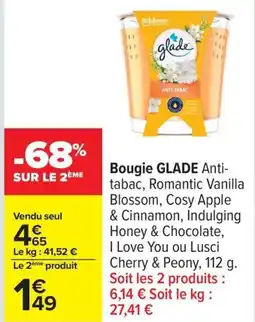 Carrefour Bougie glade offre