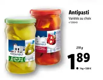 Lidl Antipasti offre