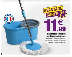 Bazarland Ensemble complet de lavage des sols offre
