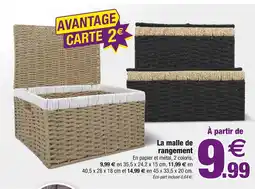 Bazarland La malle de rangement offre
