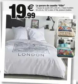 Bazarland La parure de couette 'ville' offre
