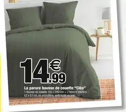 Bazarland La parure housse de couette 'cléo' offre
