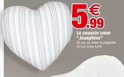 Bazarland Le coussin cœur joséphine offre