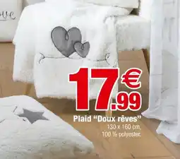 Bazarland Plaid doux rêves offre