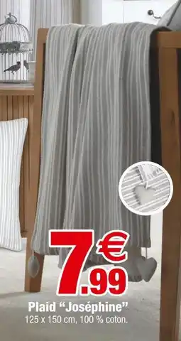 Bazarland Plaid joséphine offre