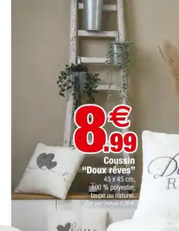 Bazarland Coussin 'doux rêves' offre