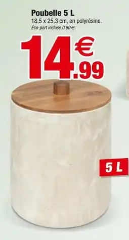 Bazarland Poubelle 5 l offre