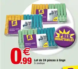 Bazarland B pinces à linge offre