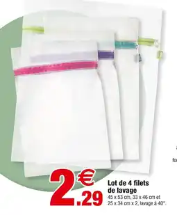Bazarland Lot de 4 filets de lavage offre