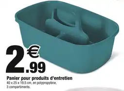 Bazarland Panier pour produits d’entretien offre