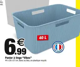 Bazarland Panier à linge vibes offre