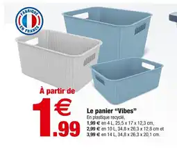 Bazarland Le panier 'vibes' offre