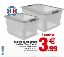 Bazarland La boîte de rangement à clips “easy stock” offre