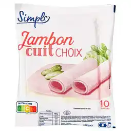 Carrefour Simpl jambon cuit choix offre