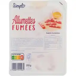 Carrefour Simpl allumettes offre