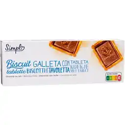 Carrefour Simpl biscuits avec tablette de chocolat au lait offre
