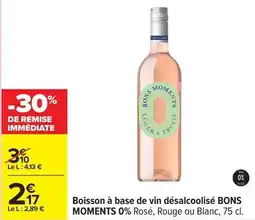 Carrefour Bons mayennais - boisson à base de vin désalcoolisé offre