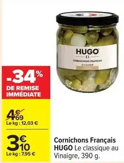 Carrefour Cornichons francais offre