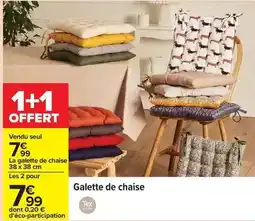 Carrefour Tex - galette de chaise offre
