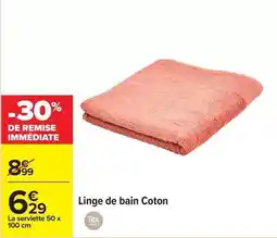 Carrefour Tex - linge de bain coton offre