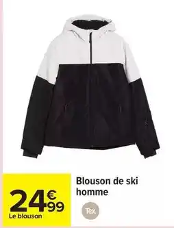 Carrefour Tex - blouson de ski homme offre