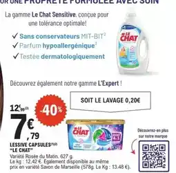 E.Leclerc La queue du chat - lessive capsules offre