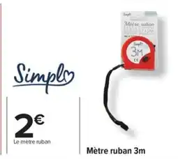 Carrefour Mètre ruban offre