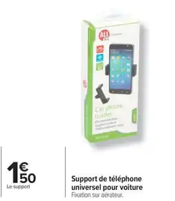 Carrefour Support de téléphone universel pour voiture offre