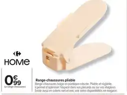 Carrefour Range-chaussures pliable offre