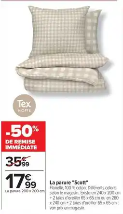 Carrefour La parure scott offre