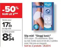 Carrefour Slip midi Sloggi basic offre