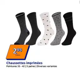 Action Chaussettes imprimées offre