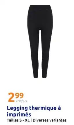 Action Legging thermique à imprimés offre