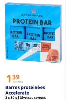 Action Barres protéinées accelerate offre