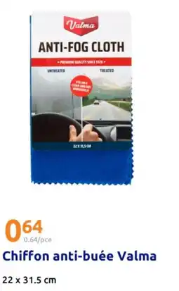 Action Chiffon anti-buée valma offre