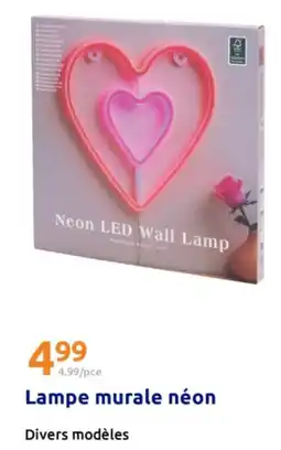 Action Lampe murale néon offre