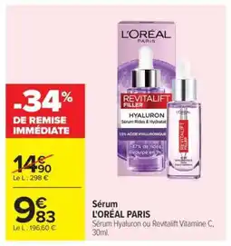 Carrefour Sérum L'ORÉAL PARIS offre