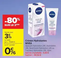 Carrefour Crèmes Hydratantes NIVEA offre