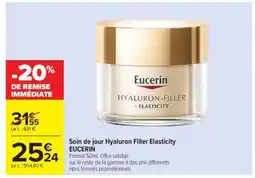 Carrefour Soin de jour Hyaluron Filler Elasticity EUCERIN offre