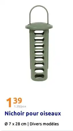 Action Nichoir pour oiseaux offre